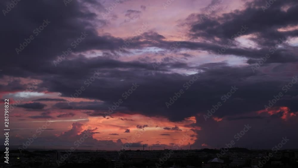View of clouds in sky, Okinawa Prefecture, Japan View of clouds in sky, Okinawa Prefecture, Japan