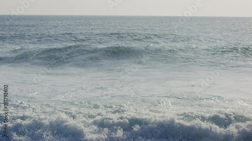 Slow motion footage of wave in sea, Japan photo