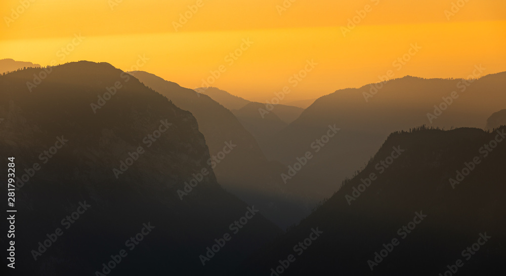 Sonnenuntergang am Watzmann, Berchtesgaden, Leuchten, Licht, Spektakulär, Beeindruckend