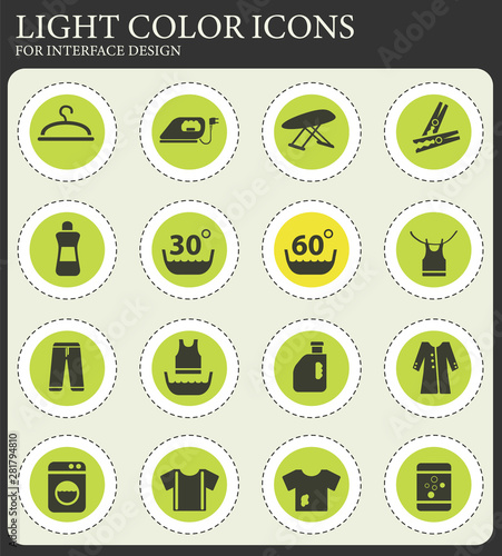 laundry icon set