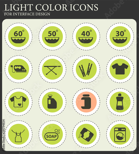 laundry icon set