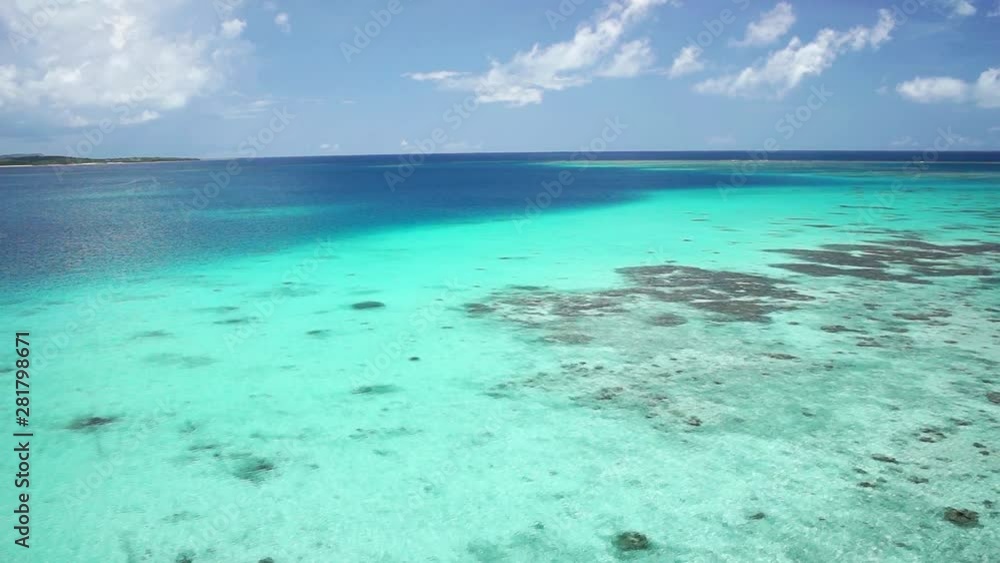 Aerial view of sea, Hatoma Island, Okinawa Prefecture, Japan Aerial view of sea, Hatoma Island, Okinawa Prefecture, Japan