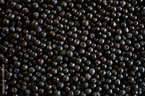 Background of fresh ripe bilberries