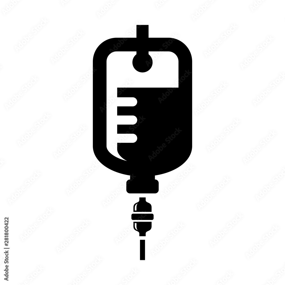 IV bag icon isolated on white background IV bag icon isolated on white background