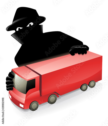Vol de camion rouge