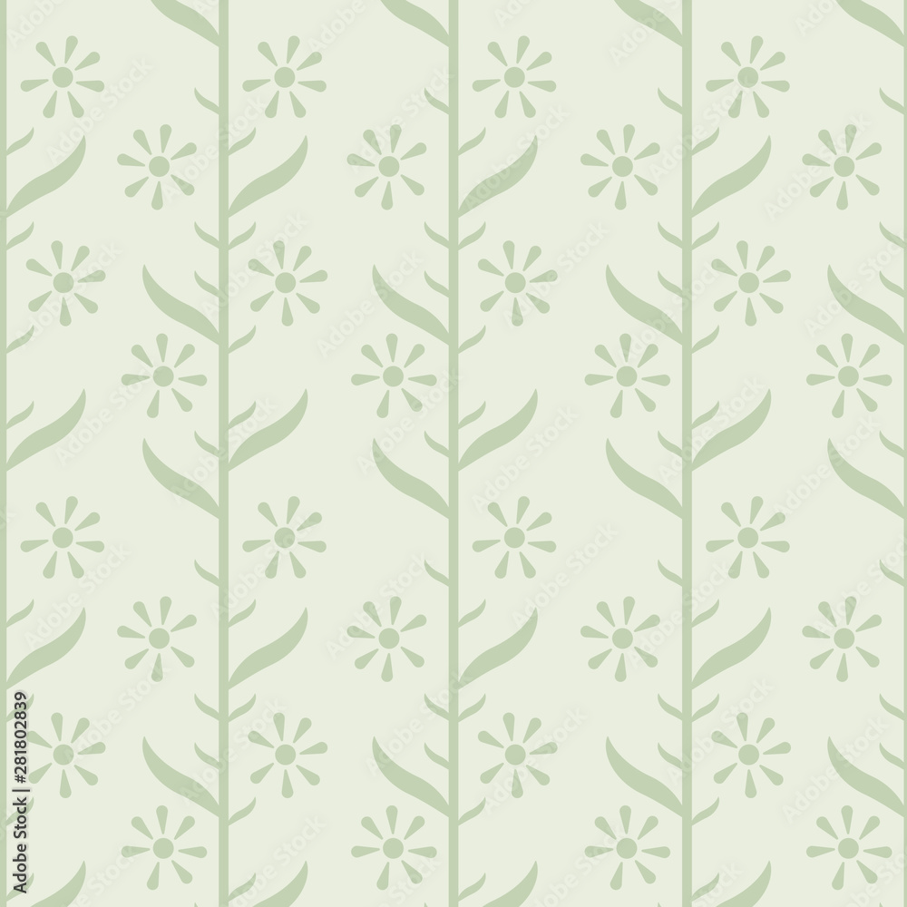 Floral seamless pattern with vertical branches and flowers. Vector abstract floral design for fabric, wallpaper, textile, gift box, greeting card, web design. Floral seamless pattern with vertical branches and flowers. Vector abstract floral design for fabric, wallpaper, textile, gift box, greeting card, web design.