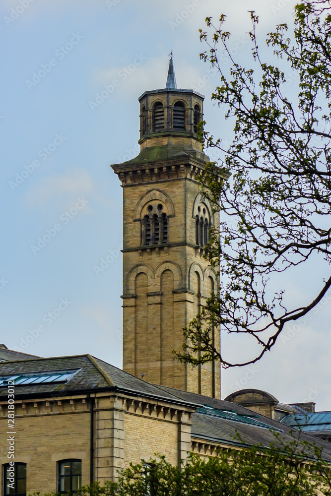 Fototapeta premium Titus Salt was so impressed by the bell tower at Santa Maria Gloriosa dei Frari that when he built the New Mill in Saltaire he had the chimney designed to reflect the Venice landmark