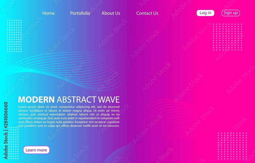 Colorful Modern abstract wave background.Landing page abstract wave design. Colorful Modern abstract wave background.Landing page abstract wave design.