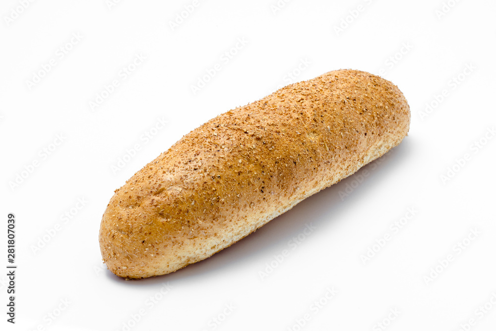 baking bread in detail isolated on white background close up baking bread in detail isolated on white background close up