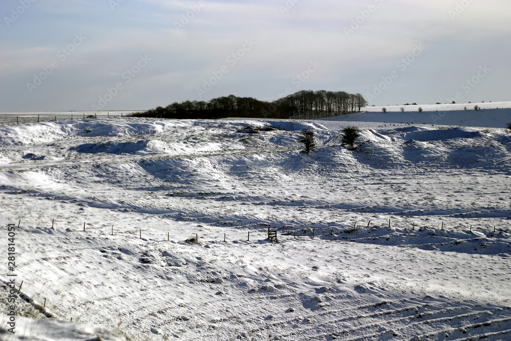 Winter snow in the Deverils area of Wiltshire Winter snow in the Deverils area of Wiltshire