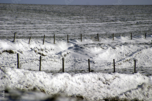 Winter snow in the Deverils area of Wiltshire