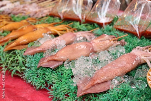 Grilled squid at street food