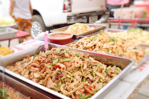 salad spicy at street food. © oilslo