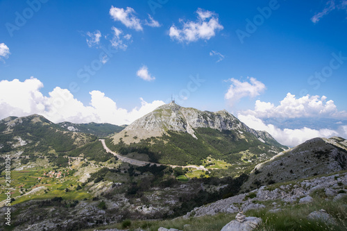 Spectacular view of Montenegro Mountains in Lovcen National park
