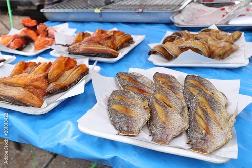 Dried fish at the market