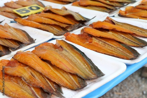 Dried fish at the market