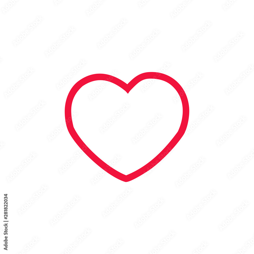 heart icons, love symbols vector