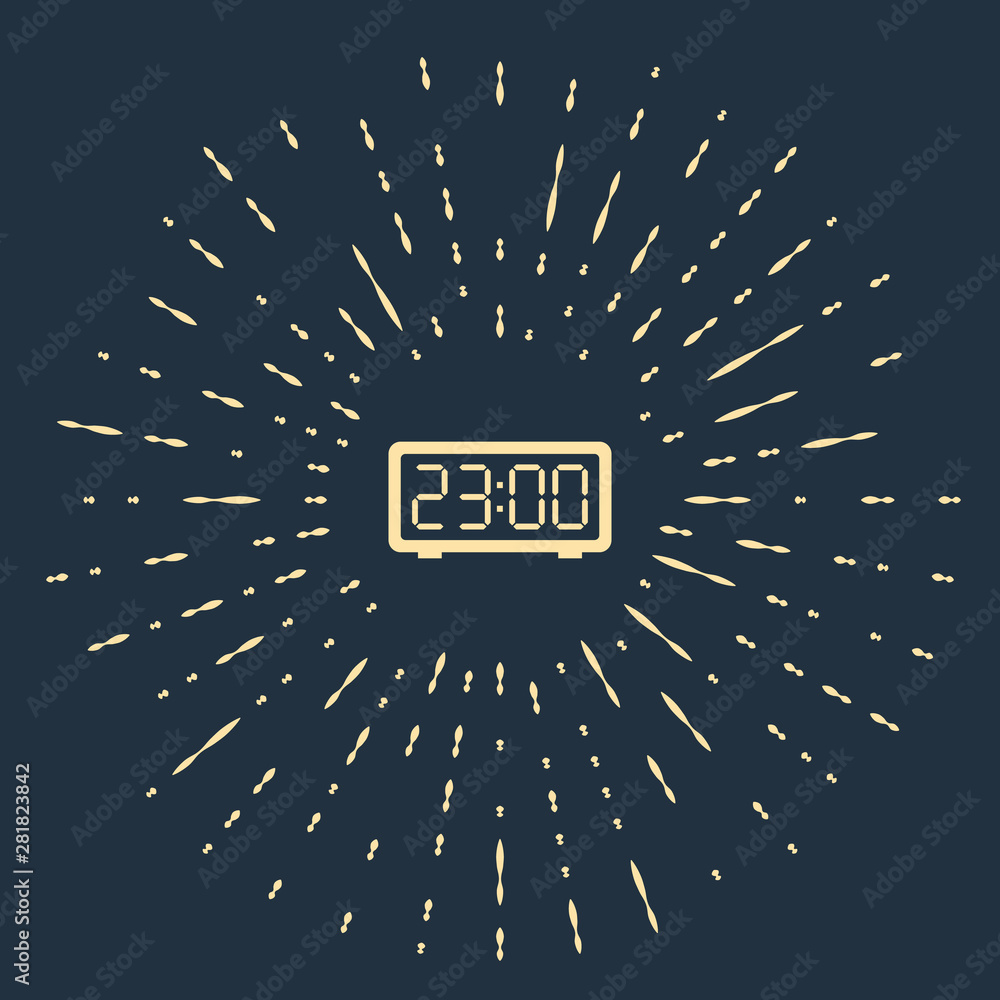 Abstract Digital Clock Wallpaper