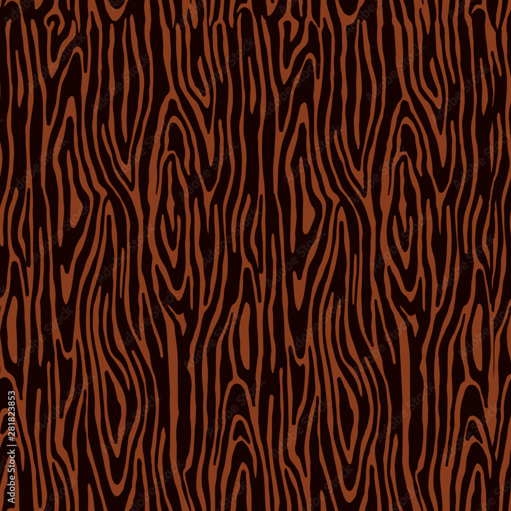 seamless pattern, tree texture in brown tones