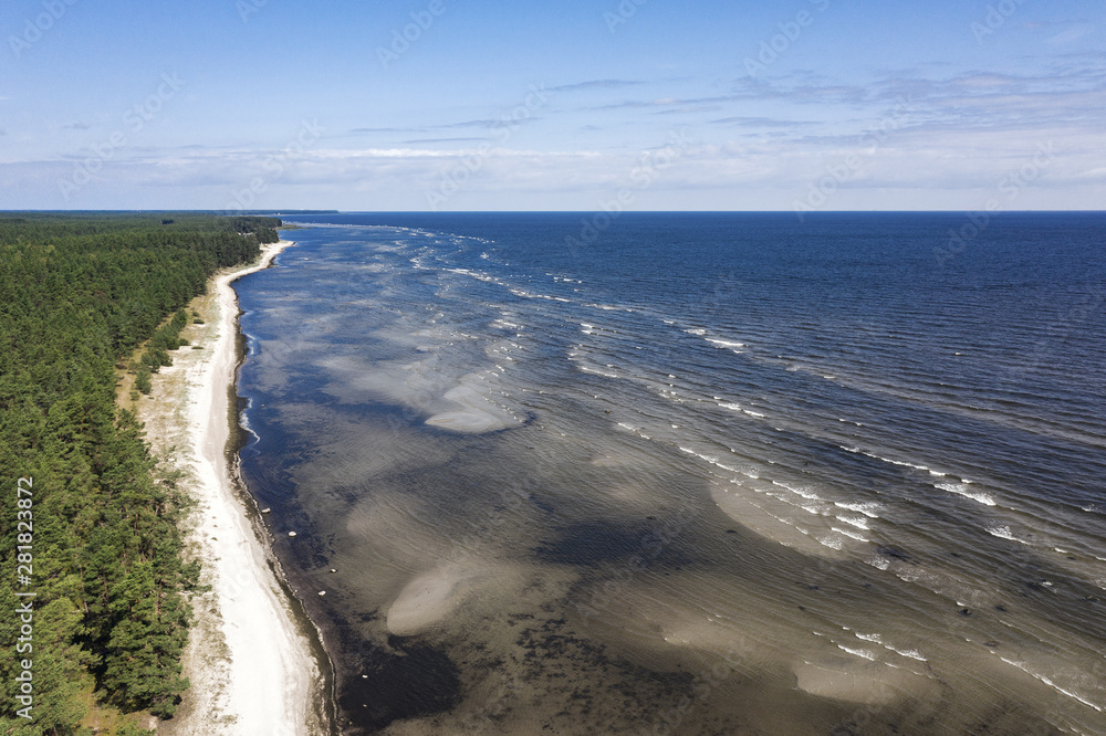 Coast of Gulf of Riga, Baltic sea.
