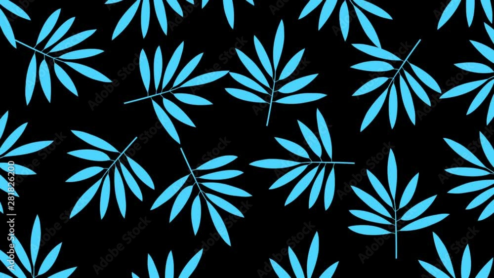 Minimal motion design animation. Tropical leaves rotate at color background. Abstract graphics in trendy colors and style. Seamless looping animation. Minimal motion design animation. Tropical leaves rotate at color background. Abstract graphics in trendy colors and style. Seamless looping animation.