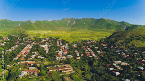 Goris town Syunik Region, Armenia. View from the hill. photo