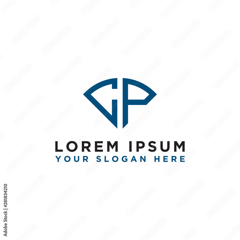 Inspiring company logo design from the initial letters of the CP logo icon. -Vector Inspiring company logo design from the initial letters of the CP logo icon. -Vector