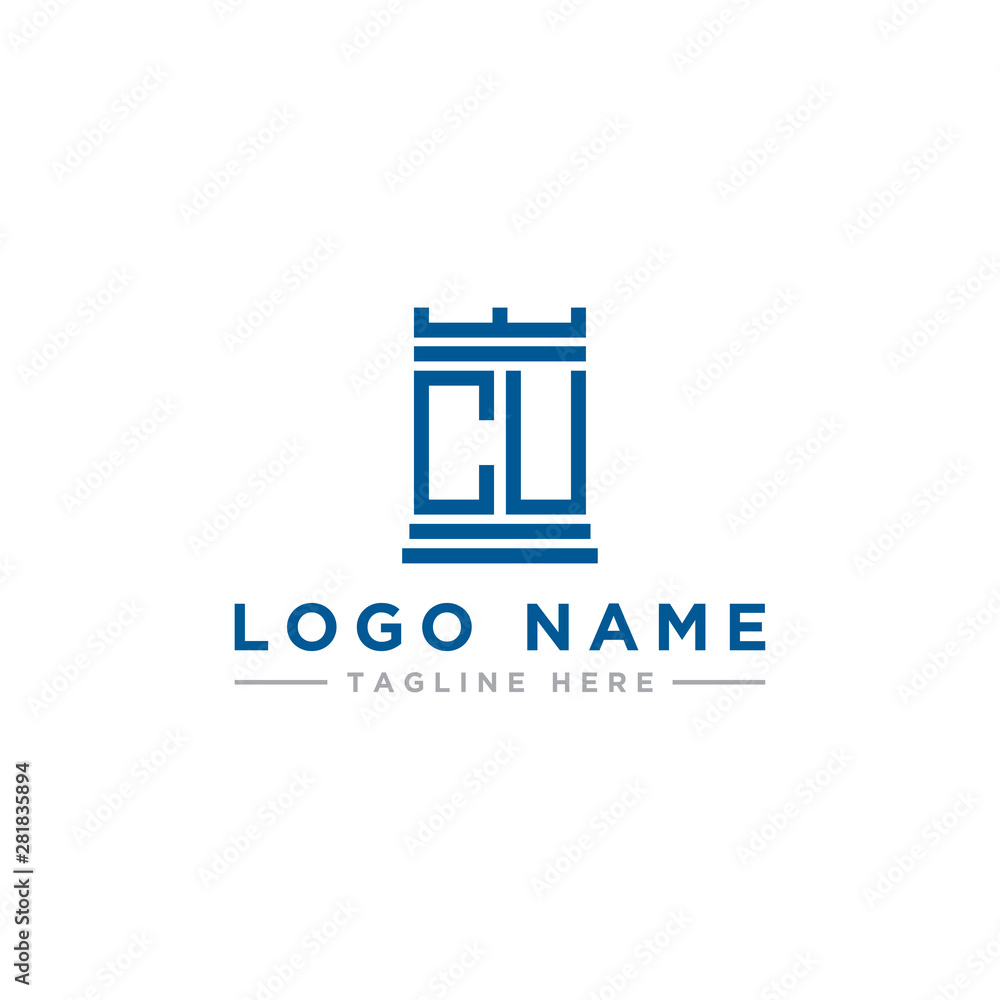 Inspiring company logo designs from the initial letters of the CU logo icon. -Vector Inspiring company logo designs from the initial letters of the CU logo icon. -Vector