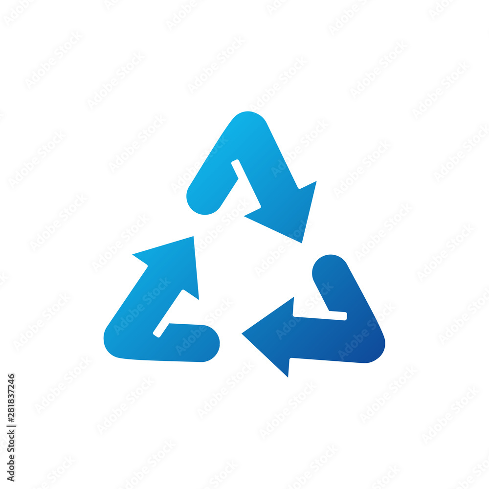Recycle icon Logo Concept Vector template. Simple logo vector illustration for graphic and web design. Recycle icon Logo Concept Vector template. Simple logo vector illustration for graphic and web design.