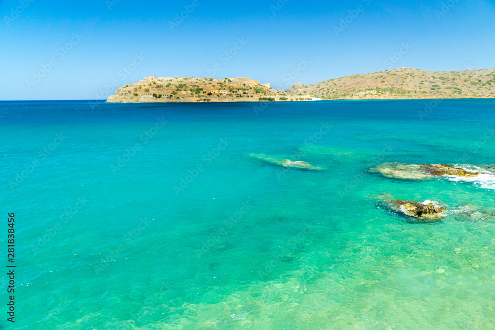 View at ruins of Spinalonga, Crete, Greece View at ruins of Spinalonga, Crete, Greece