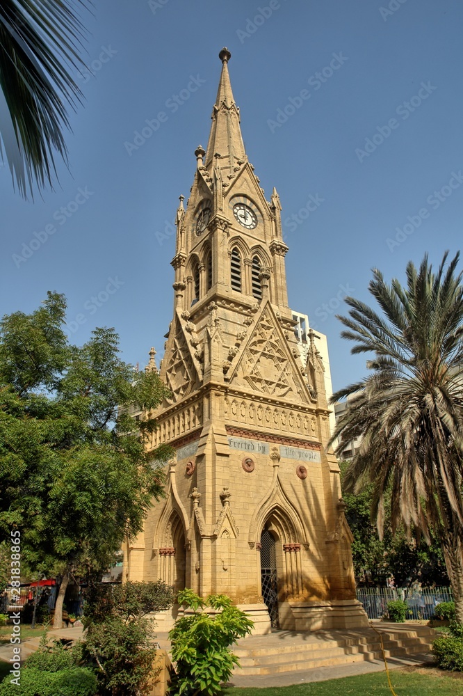 Merewether Clock Tower or Merewether Tower located in Karachi, Sindh, Pakistan