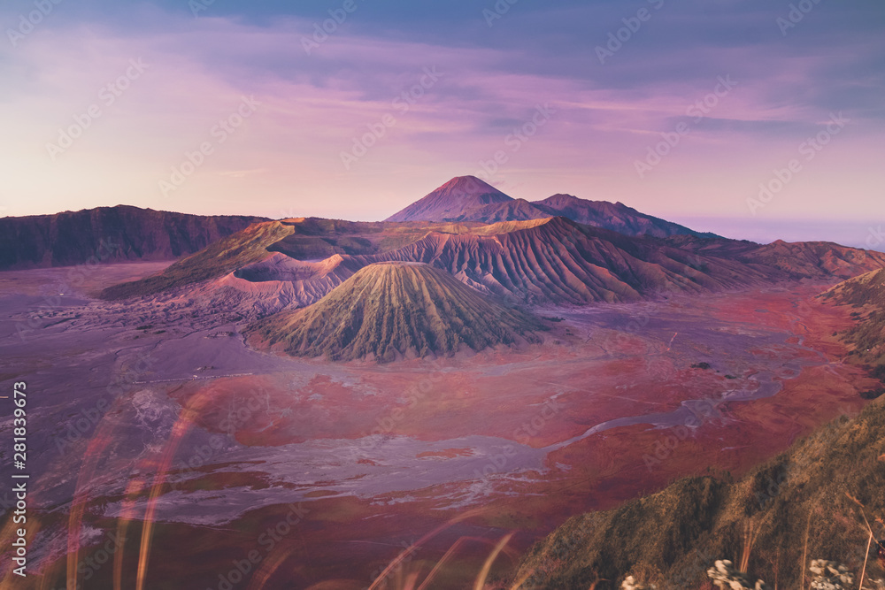 Naklejka premium Mount Bromo volcano, in East Java, Indonesia.