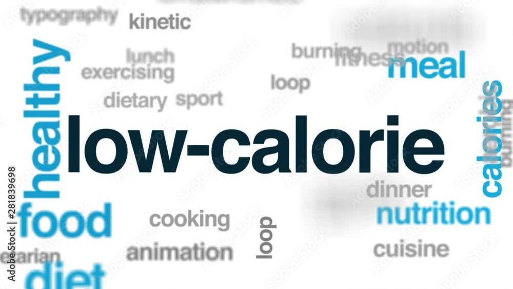 Low-calorie animated word cloud. Kinetic typography. Low-calorie animated word cloud. Kinetic typography.