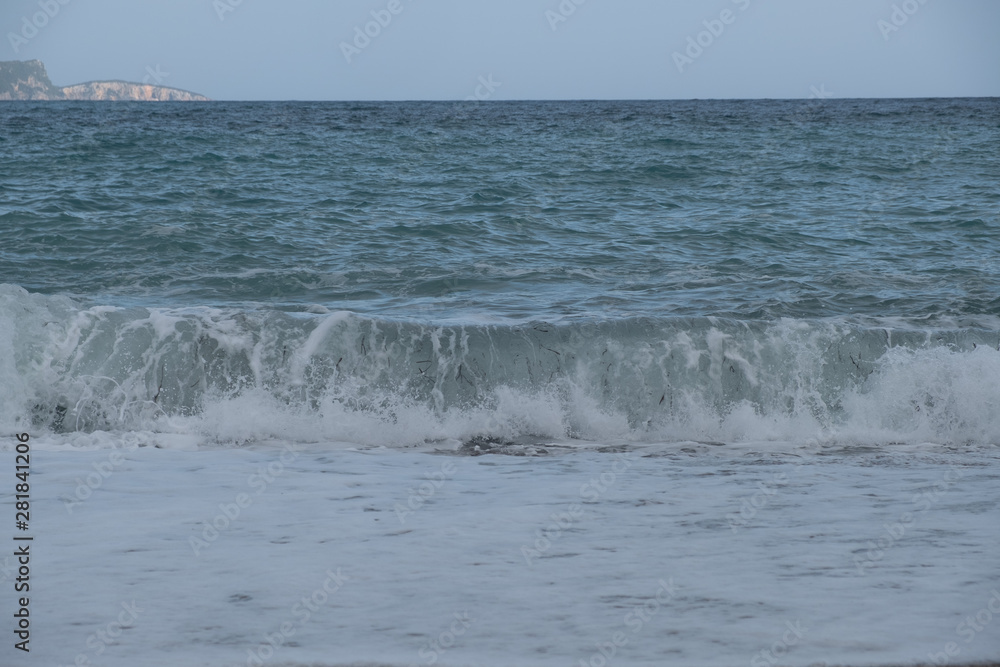 Photo of a beach and waves