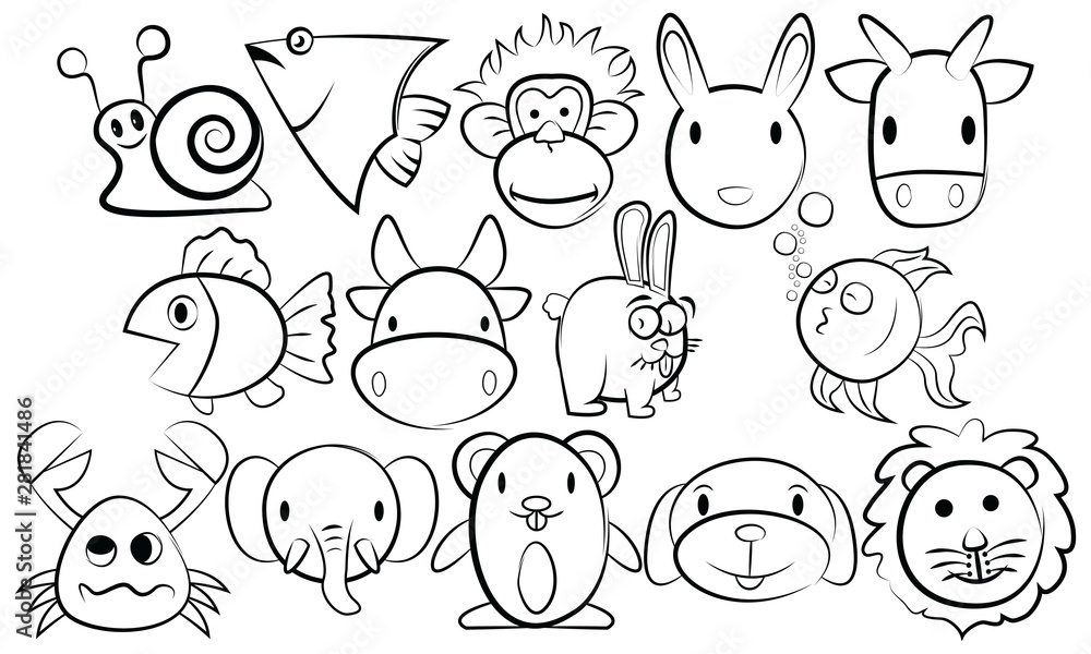 pictures or sketches of animals that live in nature pictures or sketches of animals that live in nature