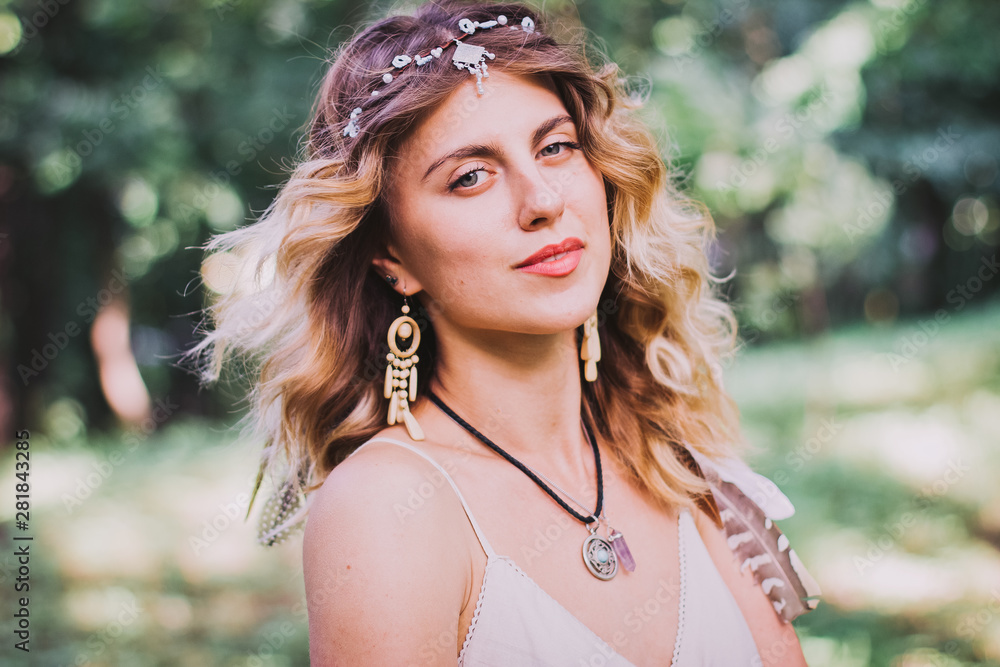 Bohemian hippie girl in white dress. Woman hands with lot of boho style jewelry, blue rings,silver bracelets and henna tattoo. Coachella Fashion Style Idea, outfit . Bohemian hippie girl in white dress. Woman hands with lot of boho style jewelry, blue rings,silver bracelets and henna tattoo. Coachella Fashion Style Idea, outfit .