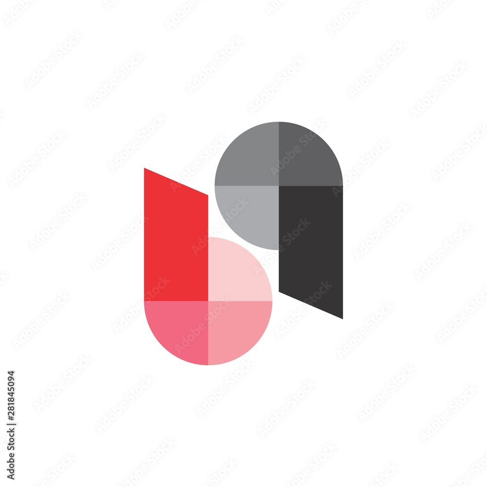 Letter bq logo design vector
