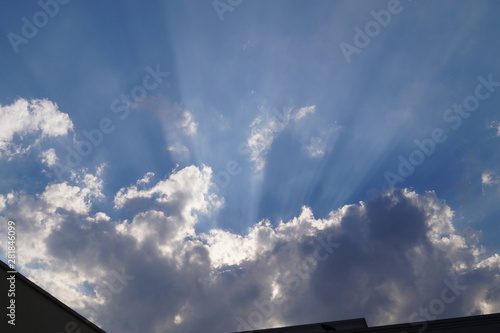 blue sky with clouds