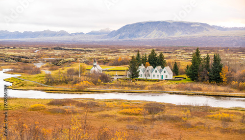 Church at Pingvellir National Park photo