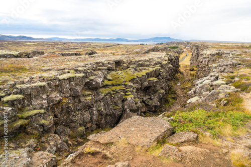 Continental Divide at Pingvellir National Park in Iceland