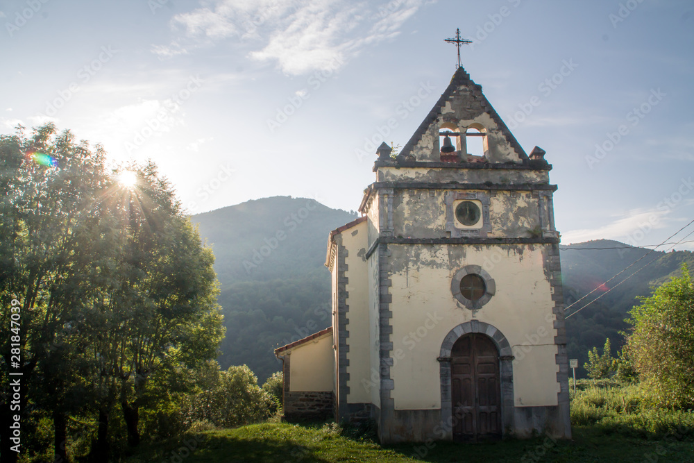 An old church in the mountains