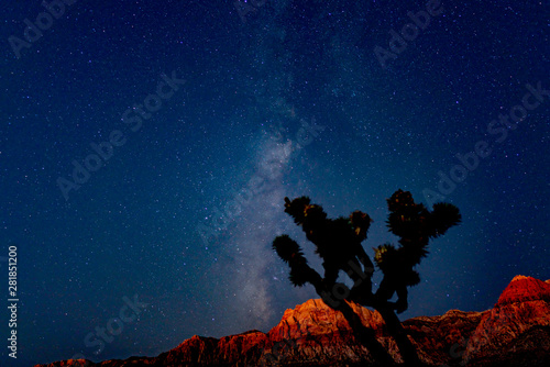 Red rock milky way