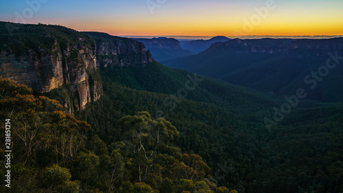 blue hour at govetts leap lookout, blue mountains, australia 28 © Christian B.