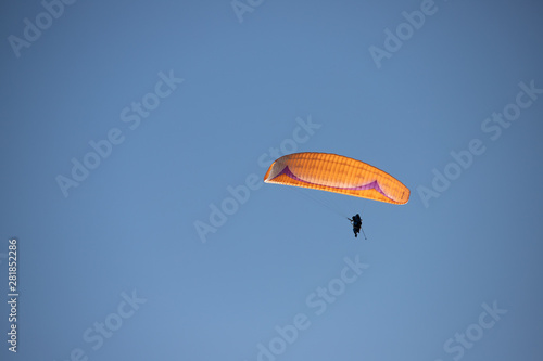paragliding in the blue sky 1