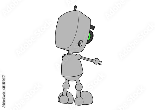 Cute Robot with Colors