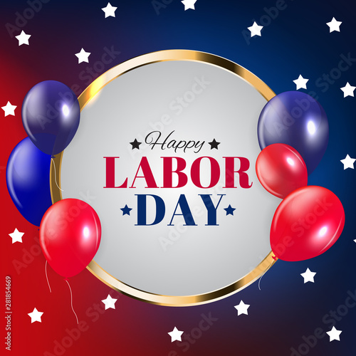 Happy Labor Day Poster Vector Illustration