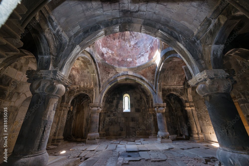Sanahin monastery (St. Astvatsatsin (the Mother of God)) complex was built in the 10th – 13th centuries. It served as the educational center of medieval Armenia. Sanahin monastery (St. Astvatsatsin (the Mother of God)) complex was built in the 10th – 13th centuries. It served as the educational center of medieval Armenia.