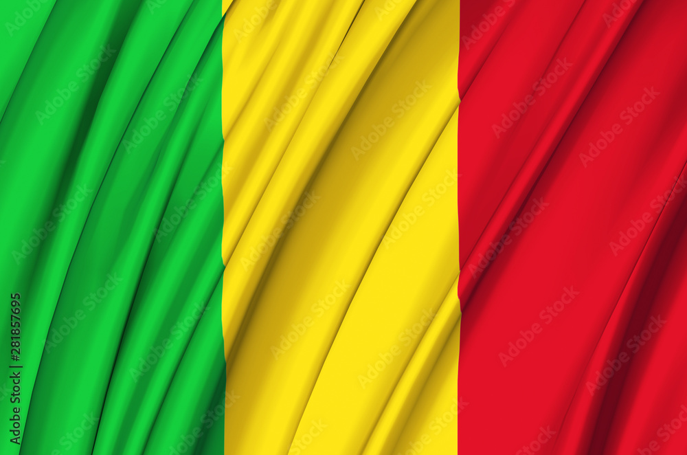 Mali waving flag illustration. Mali waving flag illustration.
