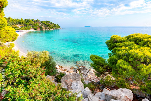 Fototapeta Naklejka Na Ścianę i Meble -  Akti Koviou beach on Sithonia, Chalkidiki, Greece