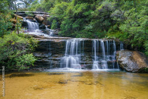 waterfall on undercliff walk, blue mountains national park, australia 5